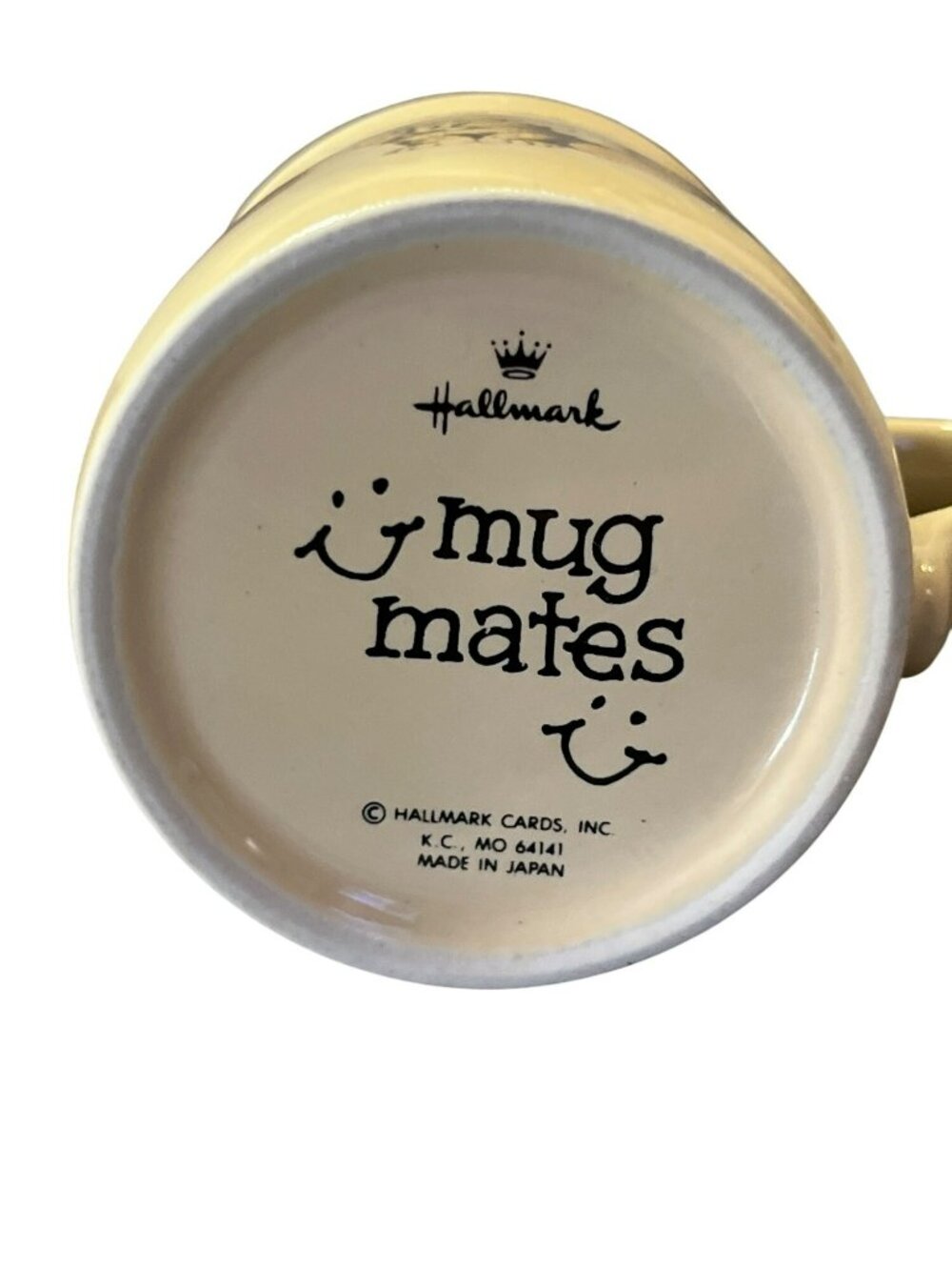 Vintage Hallmark Mug Mates Coffee Mug Used Japan Animal Friendship Quote Smaller - Picture 5 of 12